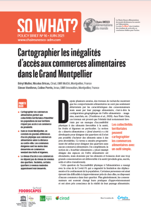 illustrtation article : Cartographier les inégalités d’accès aux commerces alimentaires dans le Grand Montpellier