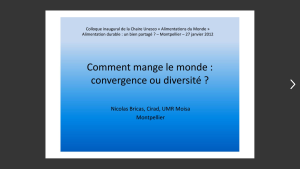 illustrtation article : Session 1 Comment mange le monde&nbsp;?
