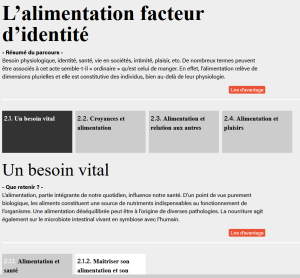 illustrtation article : Ressouces Chaire - L’alimentation facteur d’identité
