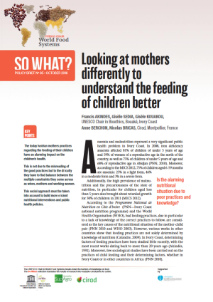 illustrtation article : 5/ Looking at mothers differently to understand the feeding of children better