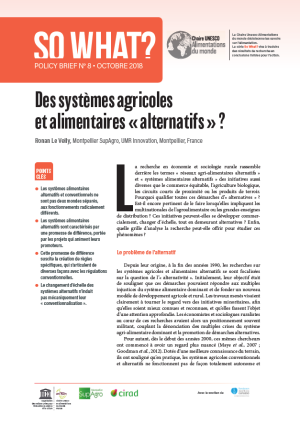 illustrtation So what : N°8/ Des systèmes agricoles et alimentaires 