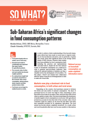 illustration So what : Sub-Saharan Africa’s significant changes in food consumption patterns