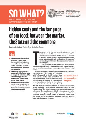 illustrtation article : 19/ Hidden costs and the fair price of our food: between the market, the State and the commons