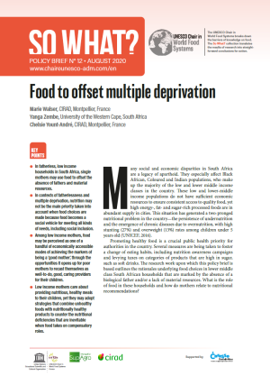 illustration So what : Food to offset multiple deprivation