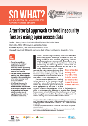 illustrtation article : 24/ A territorial approach to food insecurity factors using open access data