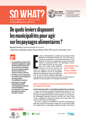 illustrtation So what : N°17/ De quels leviers disposent  les&nbsp;municipalités pour agir  sur&nbsp;les&nbsp;paysages alimentaires&nbsp;?