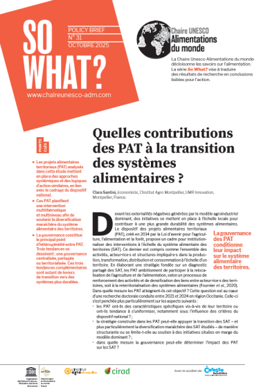 illustration Quelles contributions des PAT à la transition des systèmes alimentaires&nbsp;?